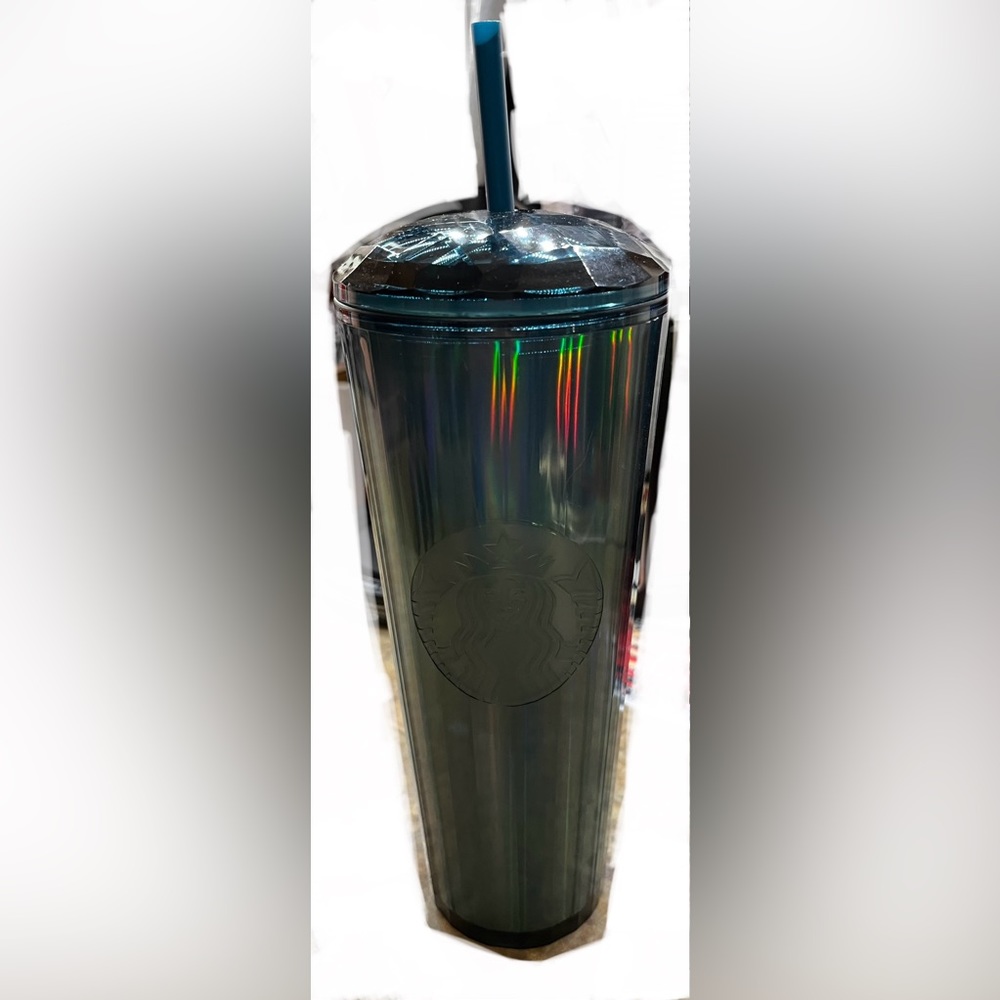Starbucks limited edition iridescent blue/green tumbler